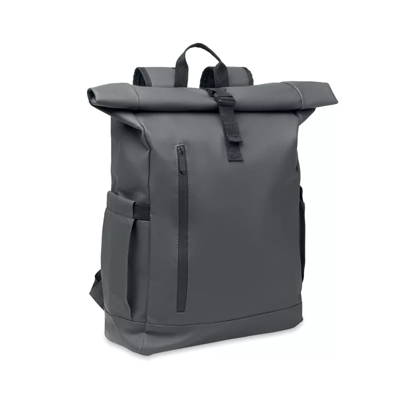 Plecak rolltop na laptop RPET 600D BANGKOK ROLL - Kamienny Szary (MO2643-15)