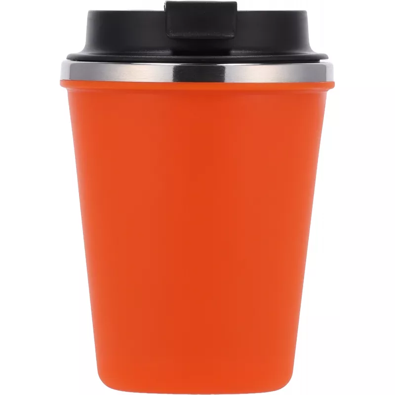 Kubek termiczny 350 ml z powłoką z recyklingu METODY - pomarańczowy (8496210)