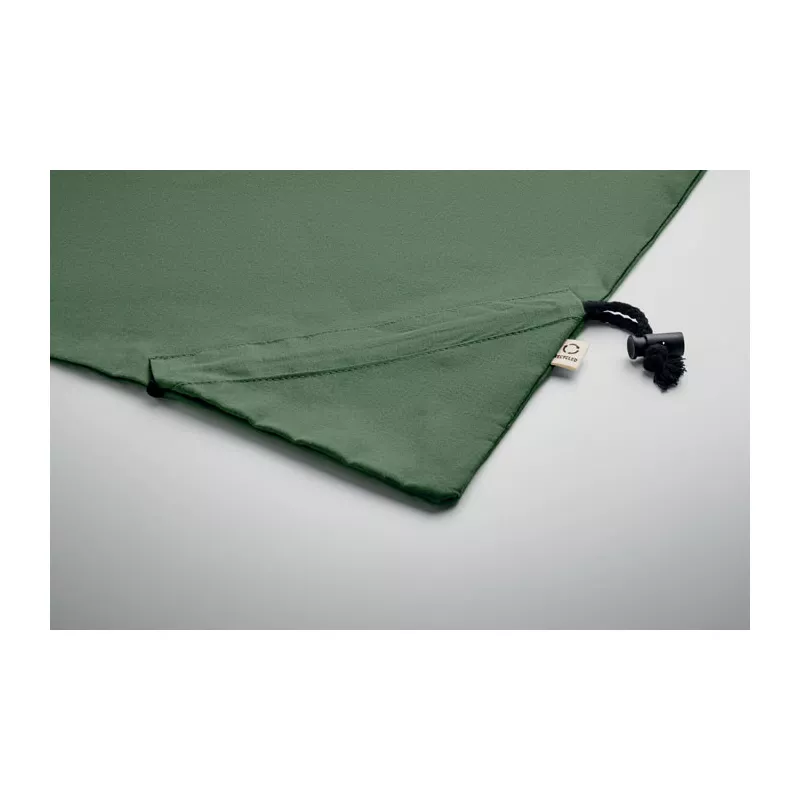 Torba składana z recyklingu 140 g/m² CARRIE COLOUR - Ciemnozielony (MO2487-60)