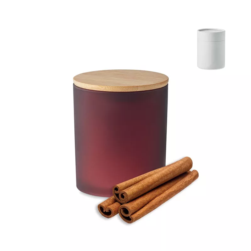 Świeca zapachowa w matowym szkle 120 g KEOPS SMALL - Burgund (MO6612-02)