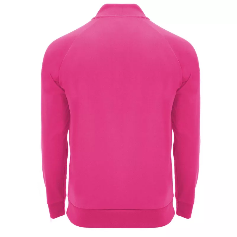 Epiro bluza unisex z długim rękawem i zamkiem błyskawicznym 1/4 200 g/m² - Pink Fluor (R1115-PINKFLUO)