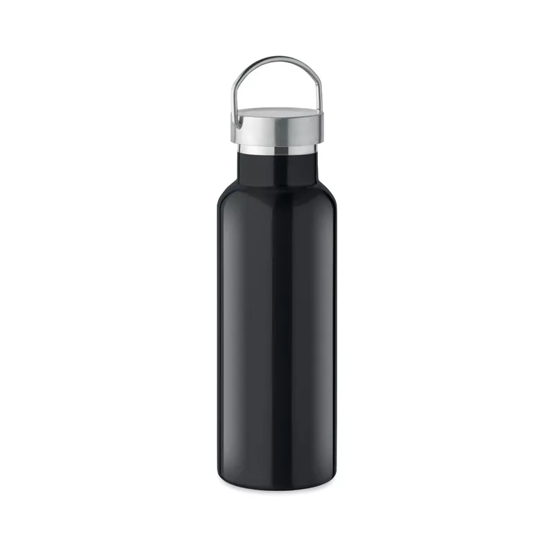 Butelka termiczna z recyklingu 500 ml FLORENCE - Czarny (MO2107-03)