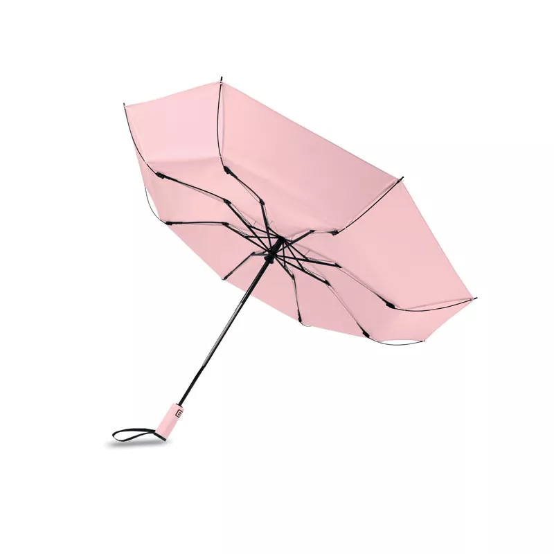 Parasol odwrotny składany 23" z RPET AGUMBE - Dziecięcy Róż (MO2925-11)