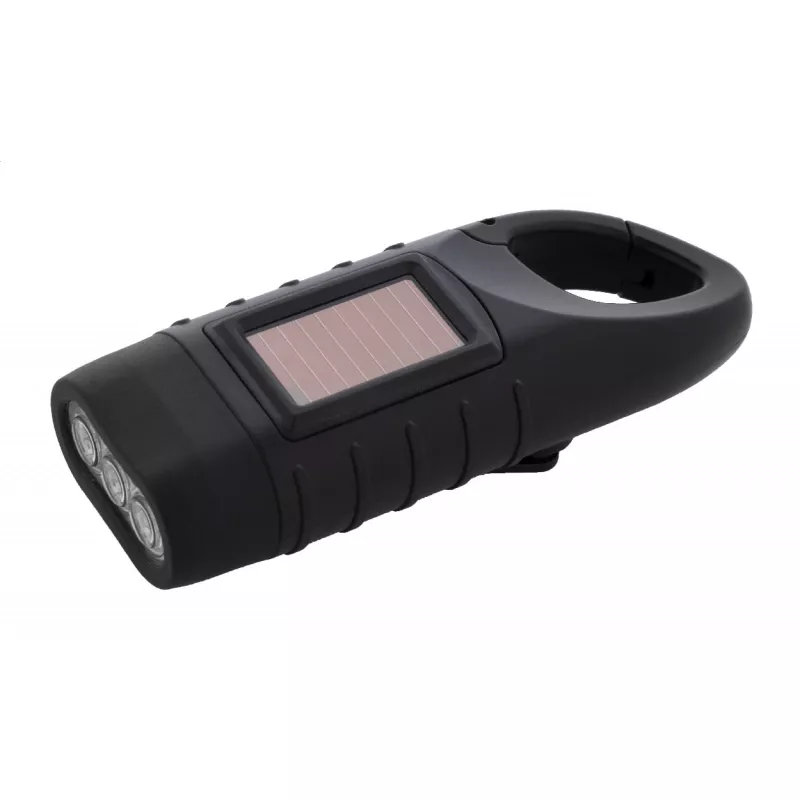Diluto Latarka solarna RABS z dynamem - czarny (AP864104-10)