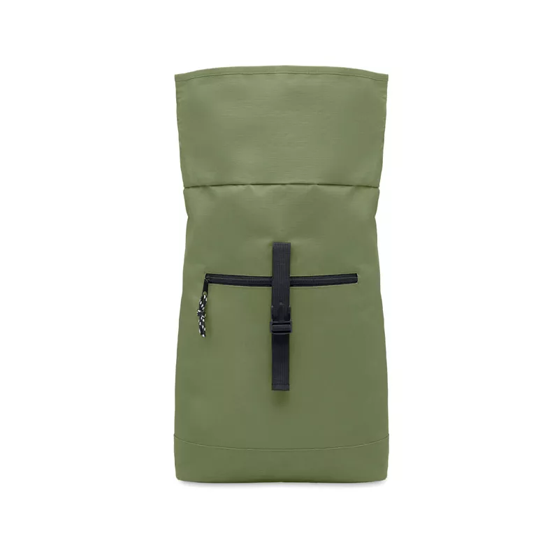 Plecak rolltop na laptop 15" z poliestru 600D IREA - Zieleń Wojskowa (MO2170-49)