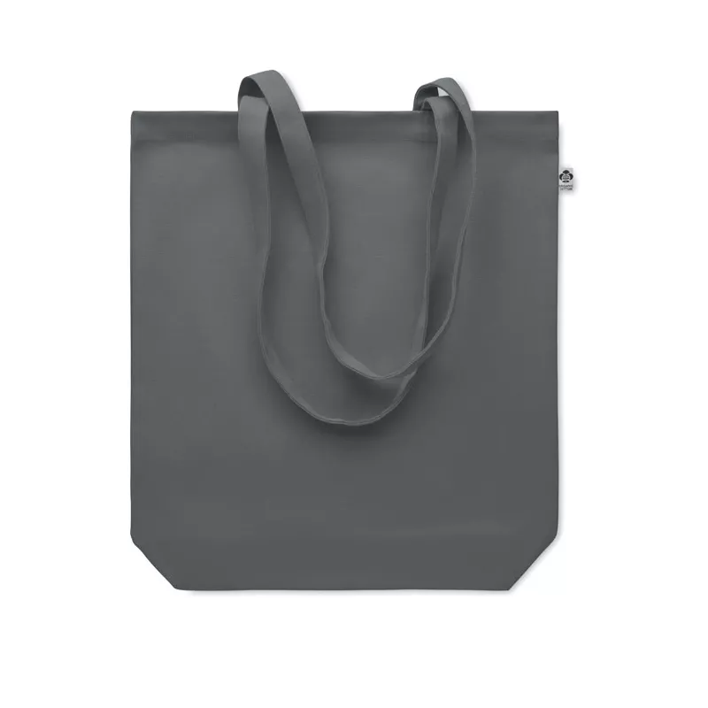 Torba płócienna z bawełny organicznej 270 g/m² COCO - Kamienny Szary (MO6713-15)