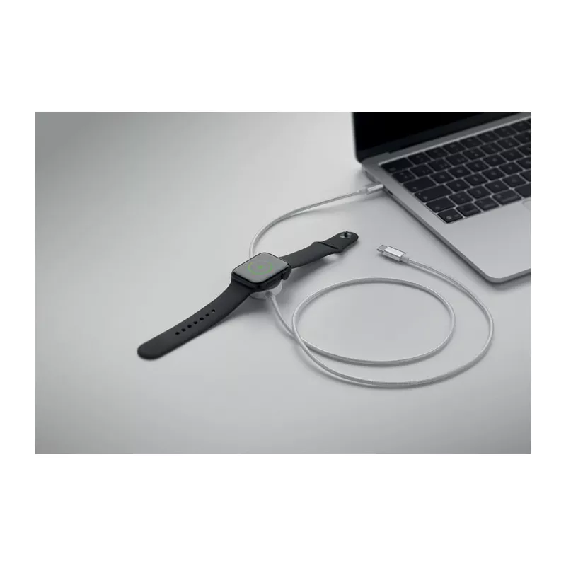 Kabel USB-C 60W z ładowarką do smartwatcha ARGER - Czarny (MO3151-03)
