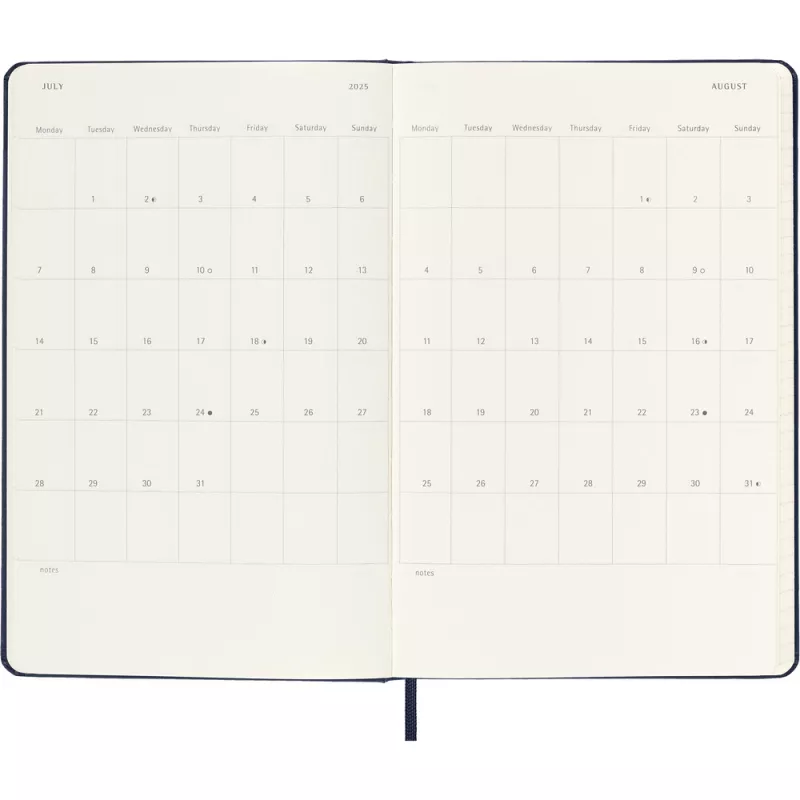 Kalendarz MOLESKINE - ciemnoniebieski (VM394-27/2025)