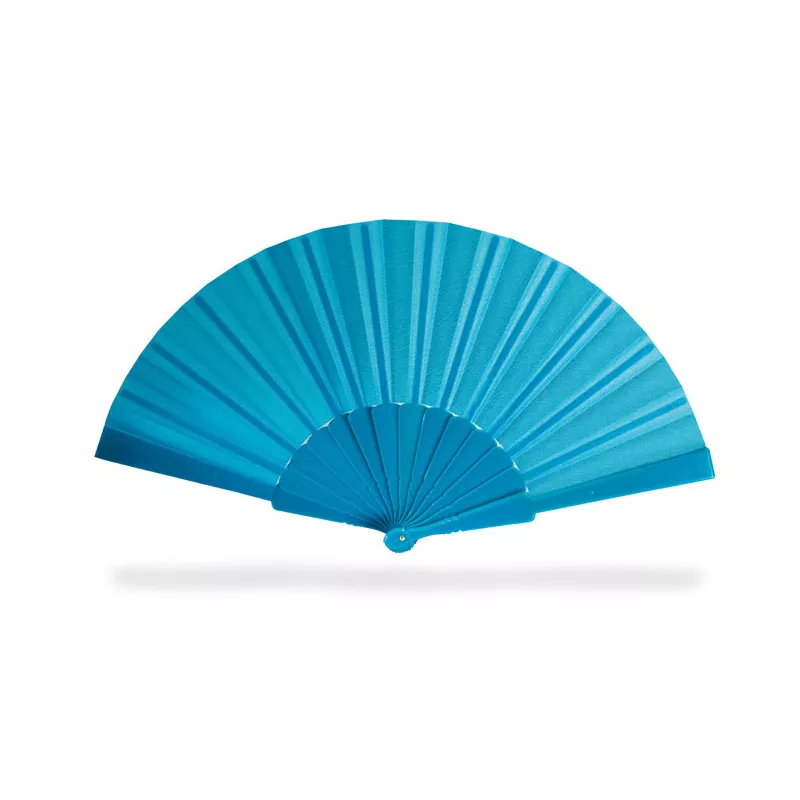 Wachlarz plastikowy z ABS FANNY - Niebieski (KC6733-04)