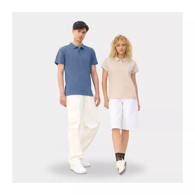 Koszulka polo unisex z czesanej bawełny Sol's PULSE - Denim (S04502-DM)