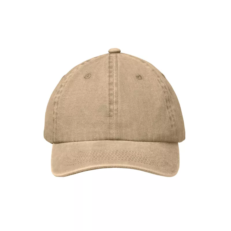 Czapka z daszkiem vintage 6-panelowa 265 g/m² BEAU - Khaki (MO2542-39)