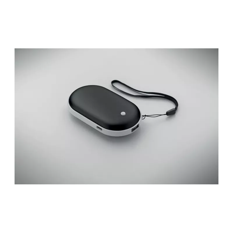 Ogrzewacz do rąk z powerbankiem 5000 mAh MUKAVA - Czarny (MO2777-03)