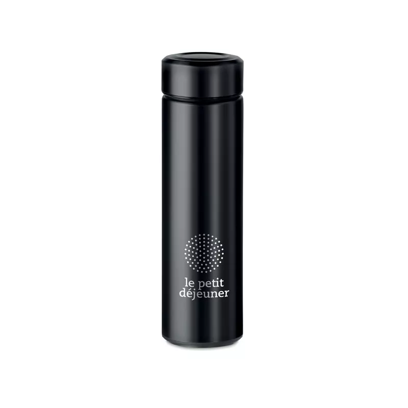 Termos stalowy z zaparzaczem 425 ml PATAGO - Czarny (MO9810-03)