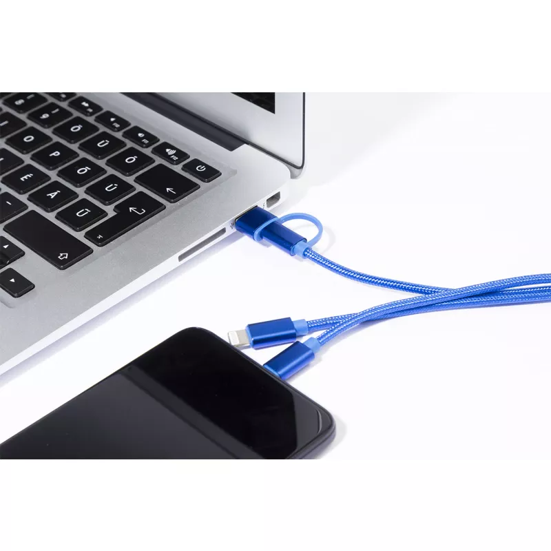 Rafob brelok kabel ładujący USB - niebieski (AP864127-06)