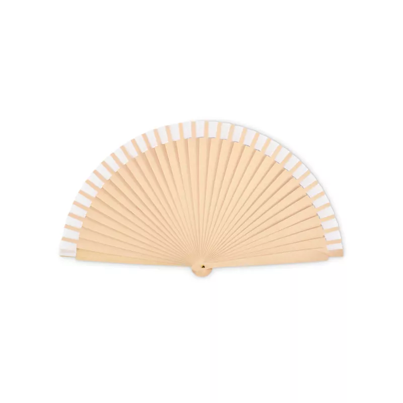 Wachlarz drewniany z 34 żebrami WOODFAN - Bialy (MO2883-06)