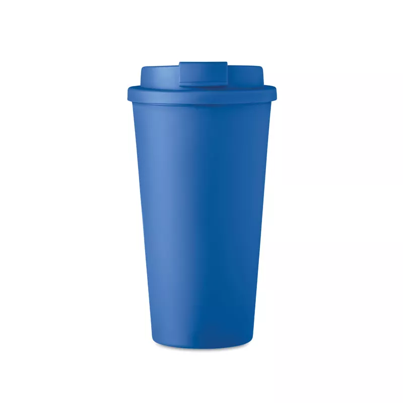Kubek dwuścienny z PP 450 ml TUESDAY - Niebieski (MO6244-04)