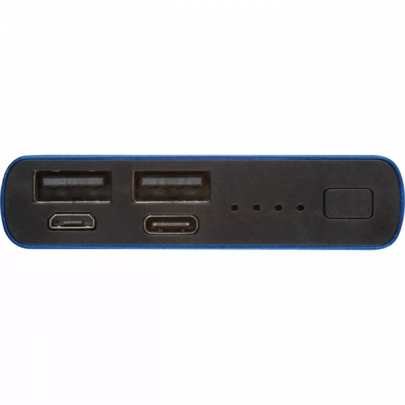 Power bank 10000 mAh z aluminium z recyklingu GIORGIA - niebieski (3450304)