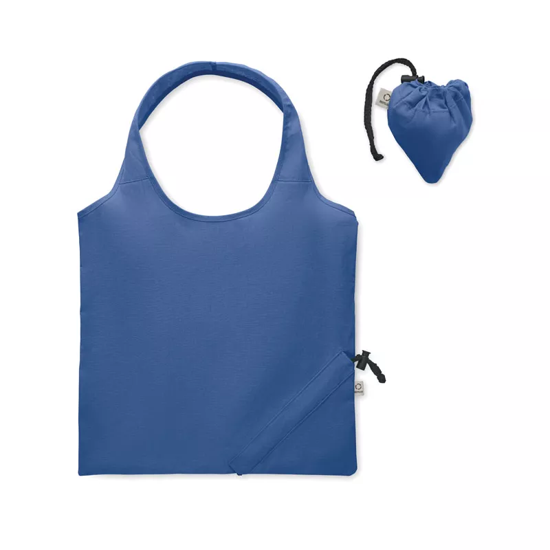 Torba składana z recyklingu 140 g/m² CARRIE COLOUR - Niebieski (MO2487-37)