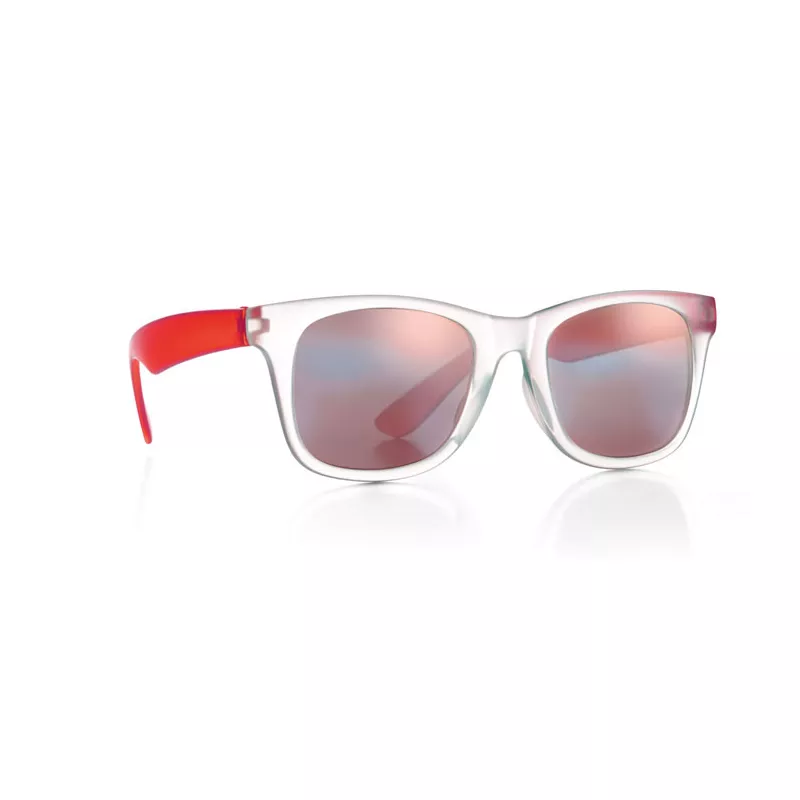 Okulary przeciwsłoneczne lustrzane UV400 AMERICA TOUCH - Czerwony (MO8652-05)