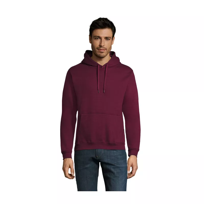 Bluza unisex z kapturem 280 g/m² Sol's SNAKE - Burgundy (S47101-BG)