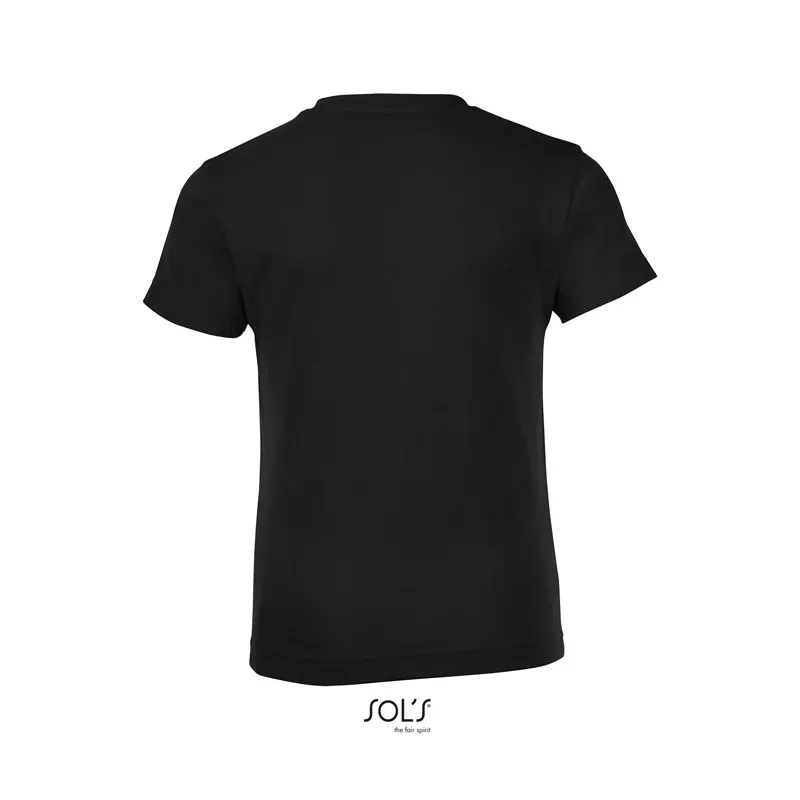Koszulka dziecięca 150 g/m² Sol's REGENT FIT KIDS - Deep Black (S01183-DB)