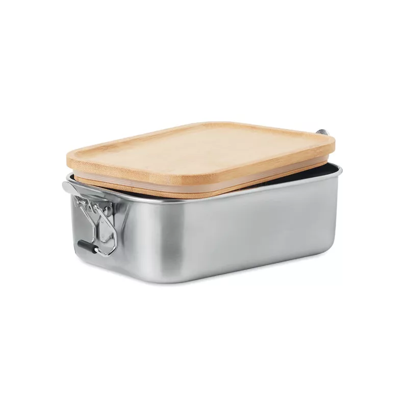 Pudełko na lunch stalowe 750 ml SONABOX - Drewna (MO6301-40)