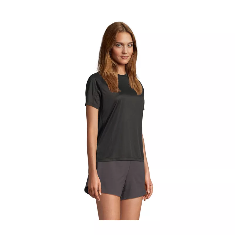 Koszulka sportowa damska Sol's VORTEX WOMEN - Czarny (S04788-BK)