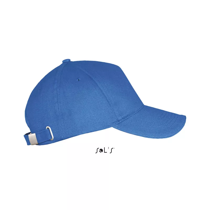 Czapka z daszkiem 5-panelowa 260 g/m² Sol's LONG BEACH - Niebieski (S00594-RB)