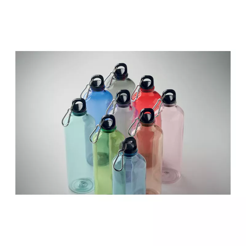 Butelka z RPET z karabińczykiem 750 ml MOSS RE750 - Przezroczysty Blekitny (MO2804-52)