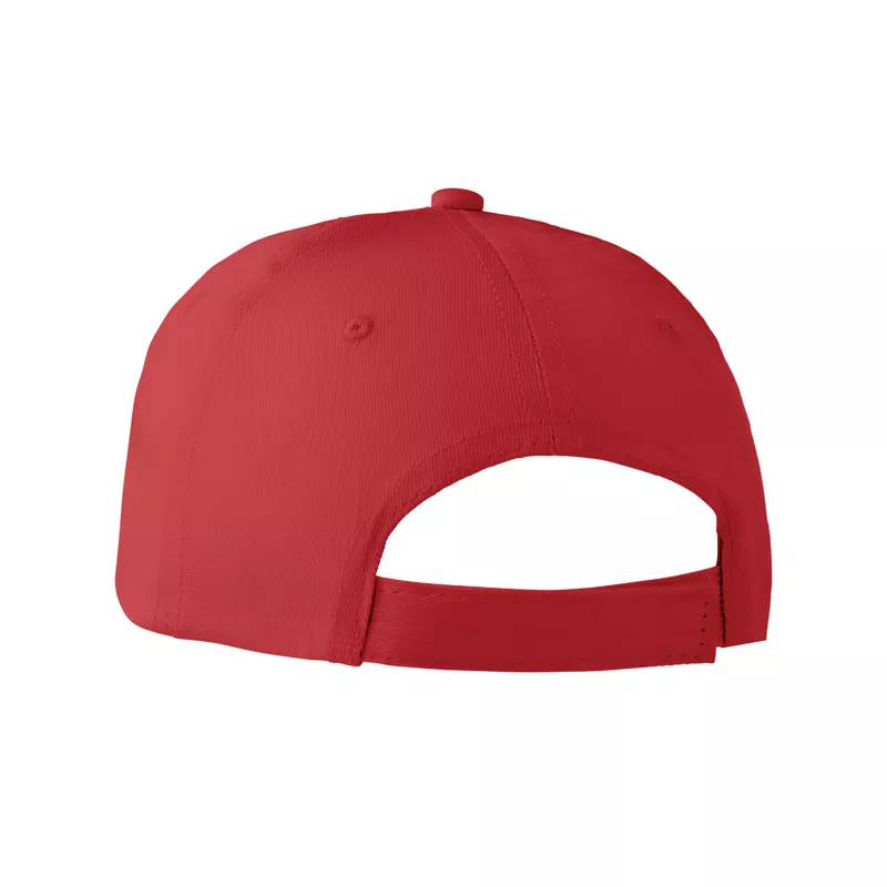 Czapka z daszkiem bawełniana 160 g/m² BASIE APOLLO - Czerwony (MO8834-05)