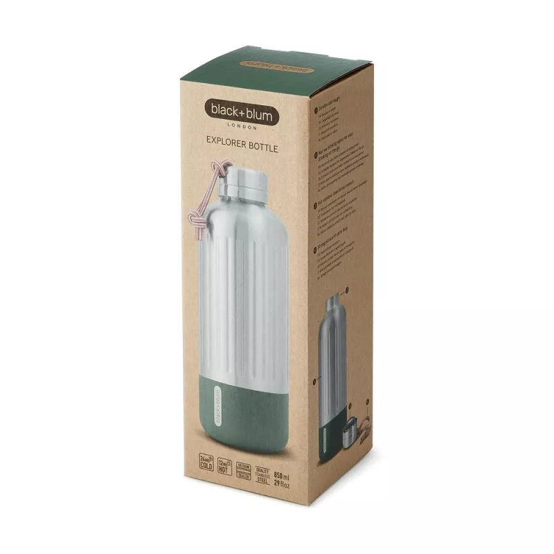 Butelka termiczna 850 ml Black+Blum Explorer - olive green (P439.1327)