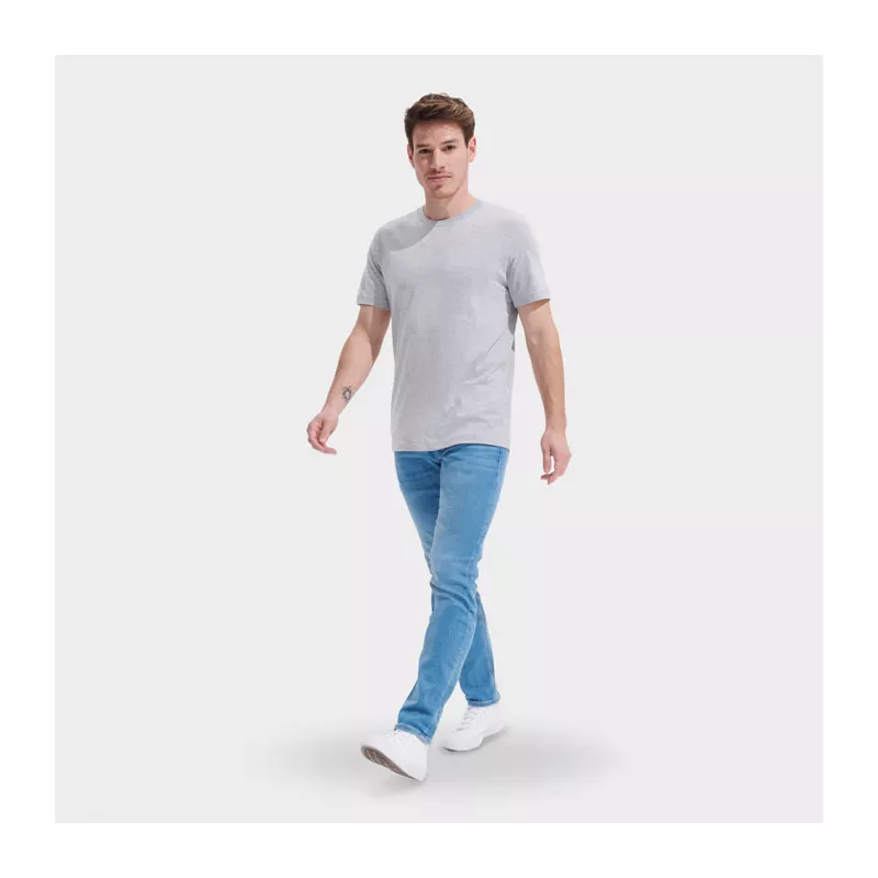 Koszulka unisex z czesanej bawełny Sol's TUNER - Jasnoszary Melanż (S04203-DH)