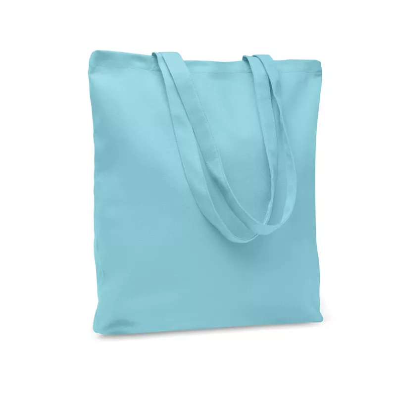 Torba bawełniana na zakupy 270 g/m² RASSA COLOURED - Baby Blue (MO6442-66)