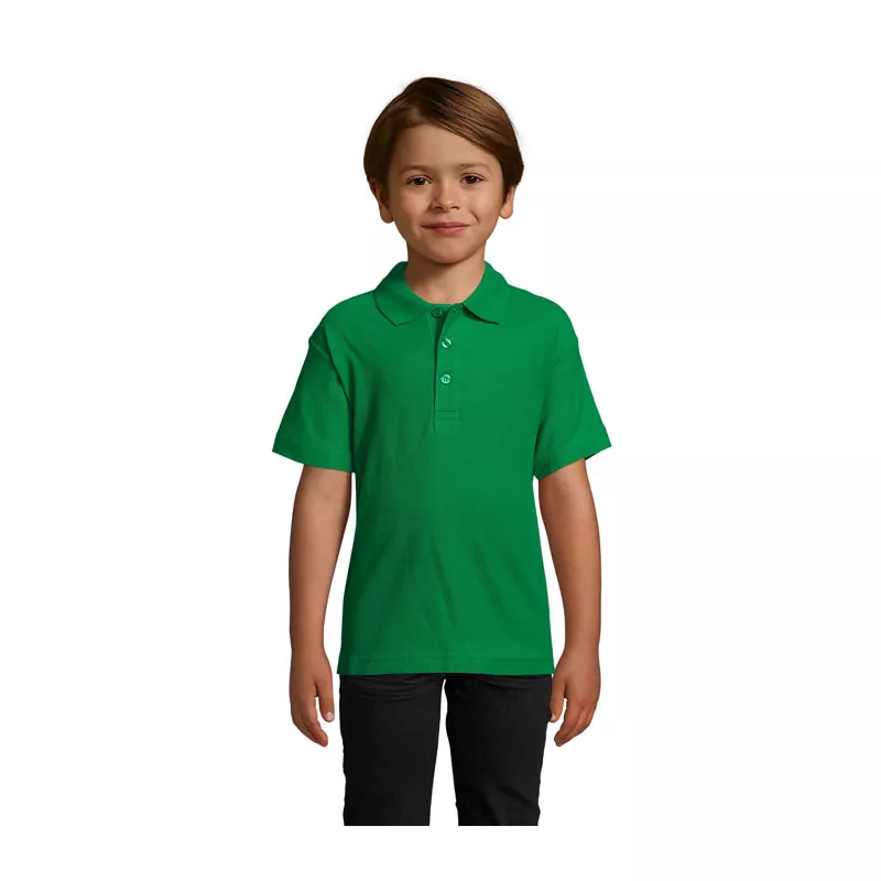 Polo dziecięce piqué 170 g/m² Sol's SUMMER II KIDS - Zielony (S11344-KG)