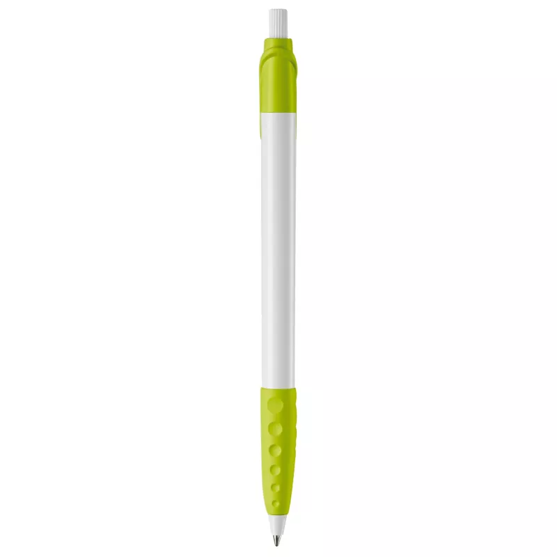 Długopis plastikowy (ABS) Cosmo - biało / jasnozielony (LT87622-N0132)