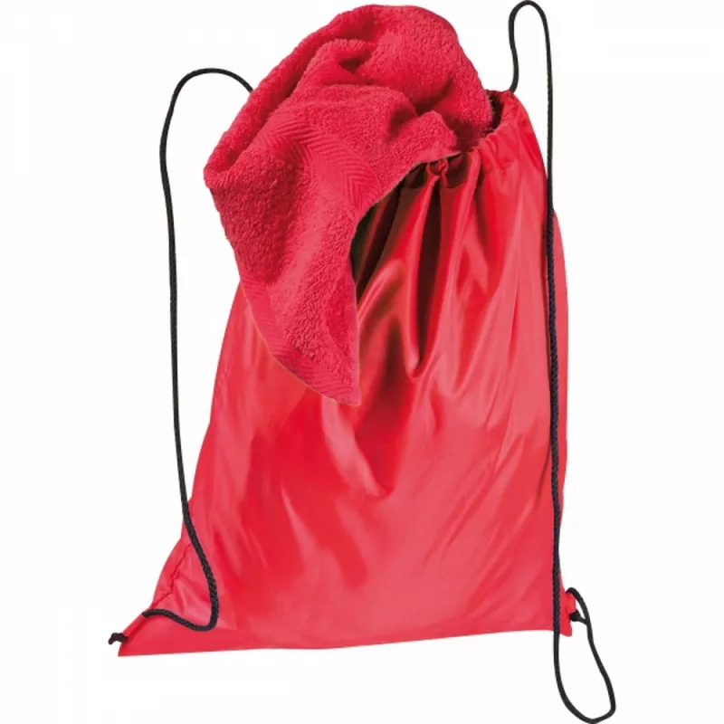 Worek z poliestru z recyklingu 210D WANDA - czerwony (6470005)