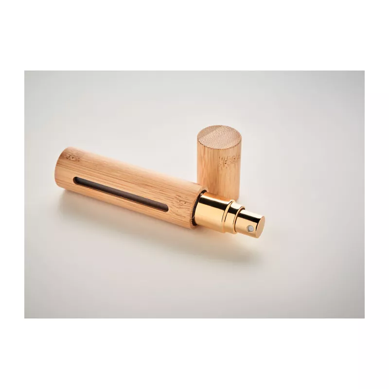 Atomizer na perfumy 10 ml w bambusowej obudowie MIZER - Drewna (MO6697-40)