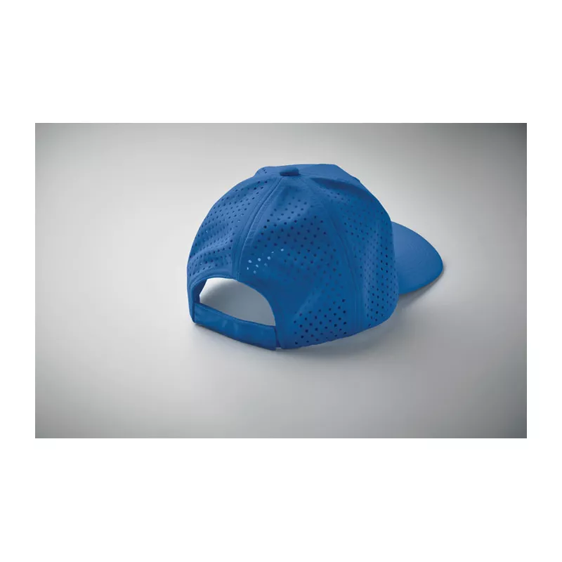 Czapka z daszkiem sportowa 5-panelowa 130 g/m² CAPO - Niebieski (MO2543-37)
