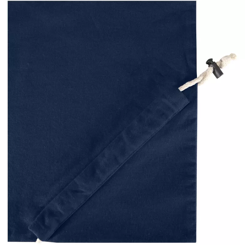 Madras Blend - torba na zakupy, wykonana z recyklingowanej baweły o gramaturze 140 g/m² posiadającej certyfikat GRS, składana - Granatowy (12080555)