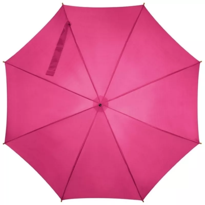 Parasol automatyczny drewniany Ø105 cm NANCY - różowy (513111)