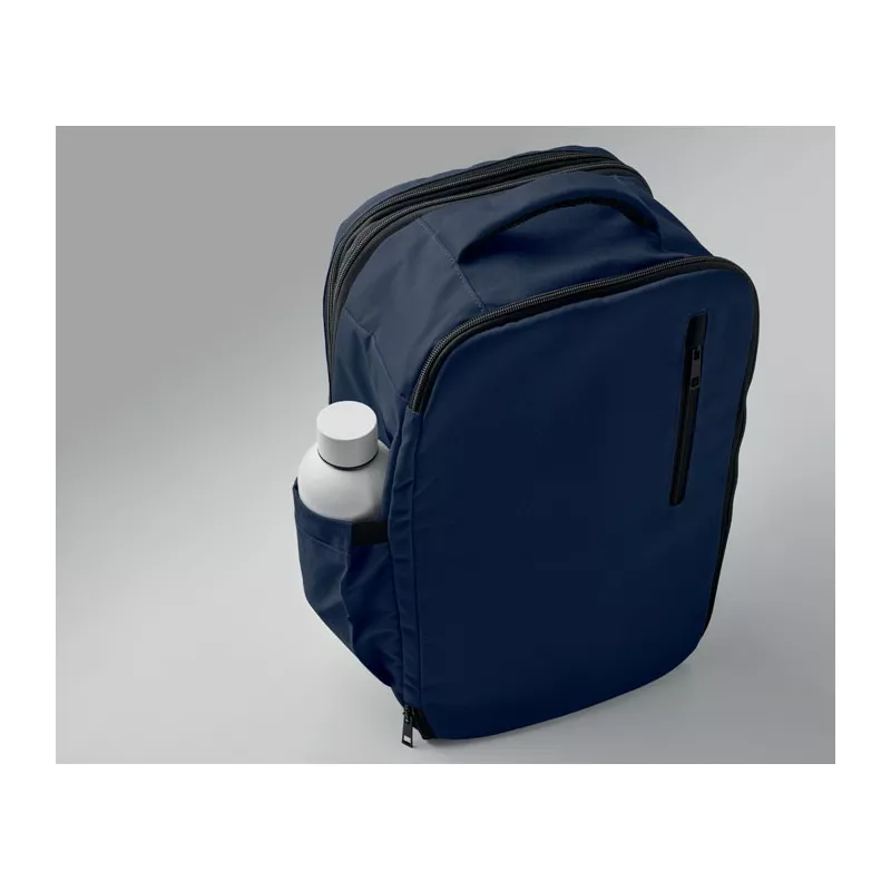 Plecak kabinowy z RPET na laptop 15" FLYSAFE - Niebieski (MO2840-04)