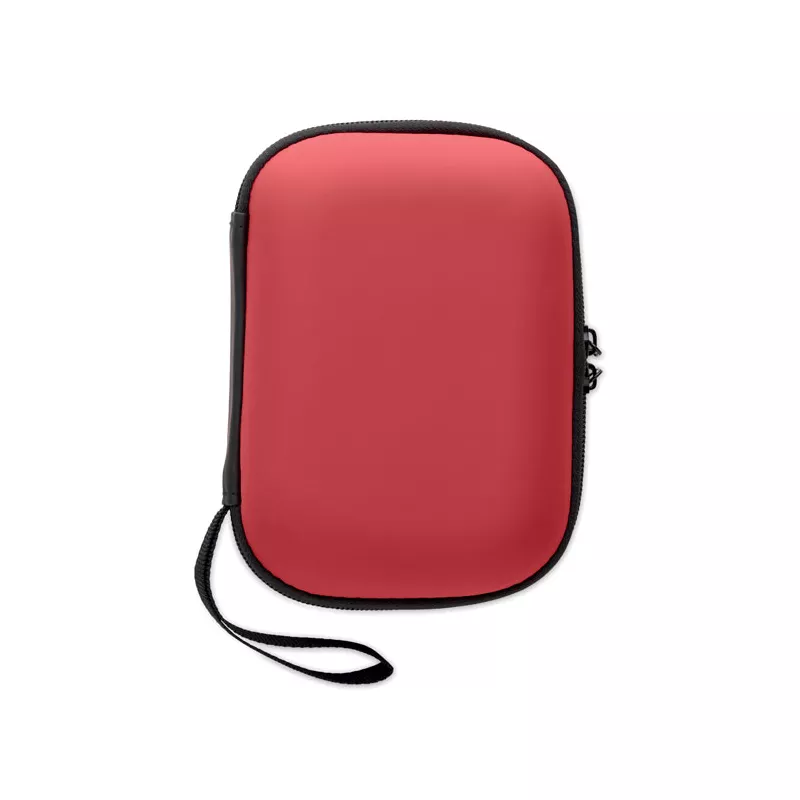 Apteczka pierwszej pomocy w twardym etui z PU CARETWO - Czerwony (MO2818-05)
