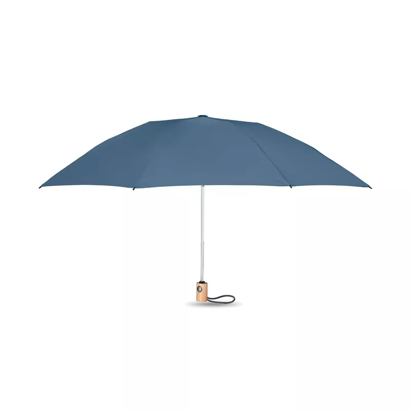 Parasol składany automatyczny 23" z RPET LEEDS - Niebieski (MO6265-04)