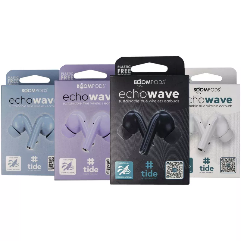 Boompods Echowave True Wireless - bezprzewodowe słuchawki douszne - Biały (12082501)