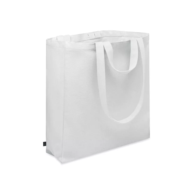 Torba na zakupy z recyklingu 380 g/m² GAVE COLOUR - Bialy (MO2565-06)