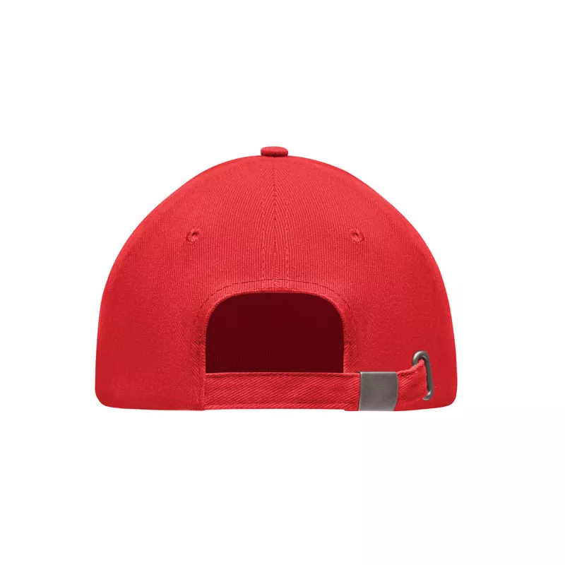 Czapka z daszkiem 5-panelowa 260 g/m² LONG BEACH SINGA - Czerwony (MO6875-05)