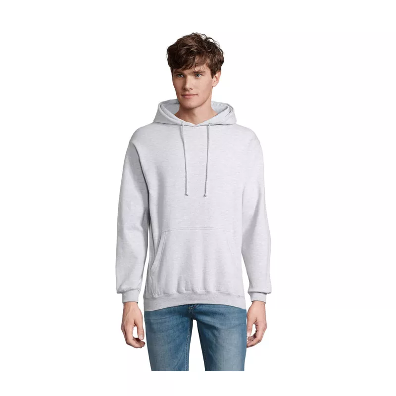 Bluza unisex z kapturem 280 g/m² Sol's CONDOR - Szary Melanż 2 (S03815-GY)