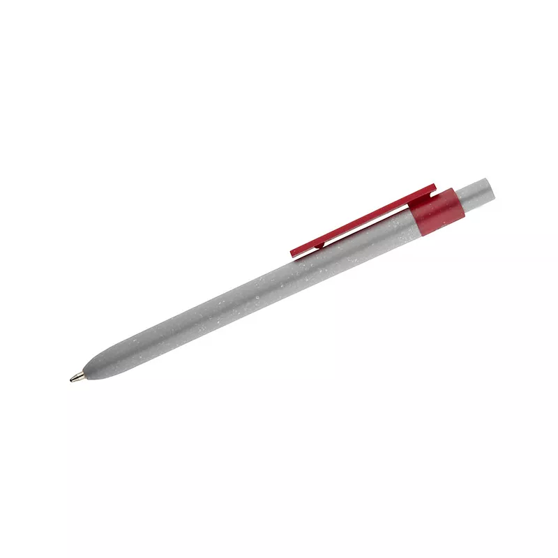 Długopis z tworzywa z dodatkiem zmielonych muszli SELIS - czerwony (19735-04)