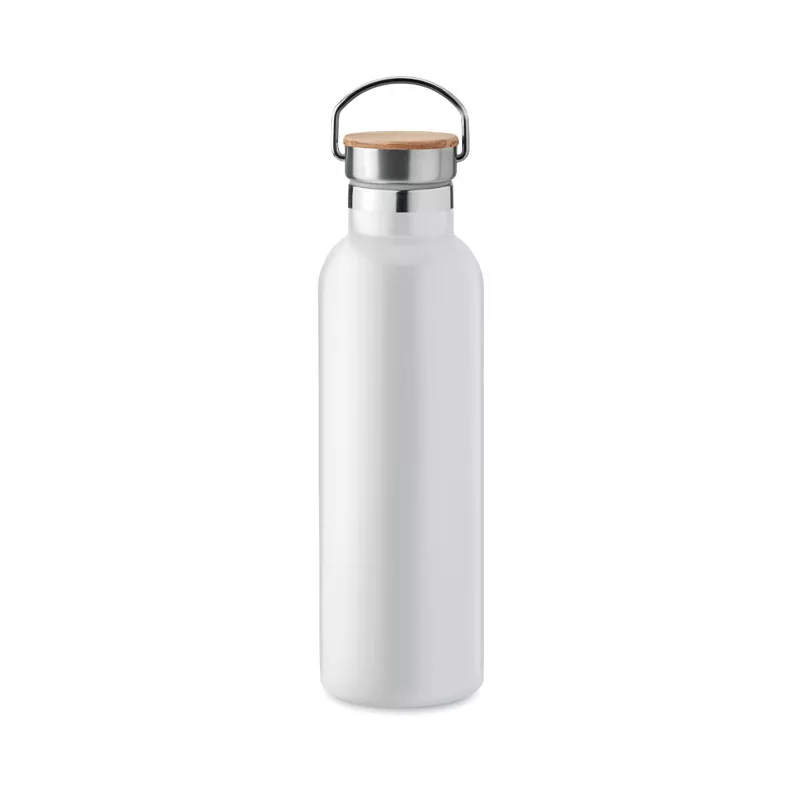 Termos z bambusową pokrywką 750 ml HELSINKI MED - Bialy (MO6372-06)