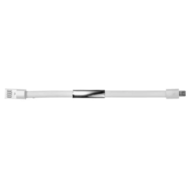 Opaska na rękę, bransoletka, kabel do ładowania - biały (V3823-02)